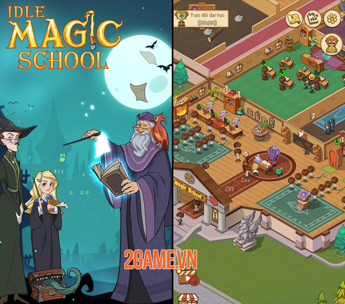 Idle Magic School – Ngôi trường phép thuật trong mơ
