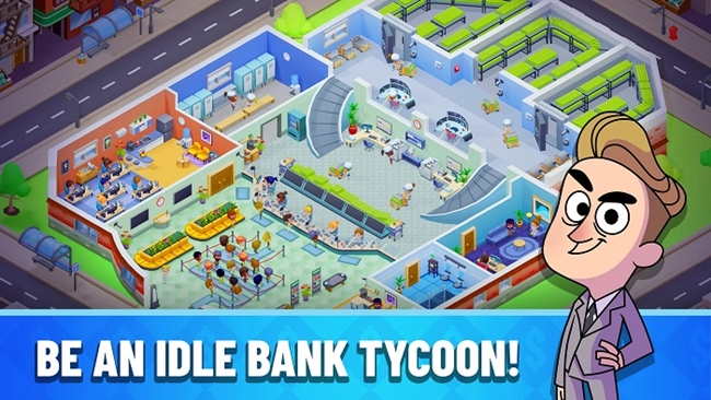 Idle Bank Tycoon – Kiếm tiền và làm giàu bằng cách điều hành ngân hàng