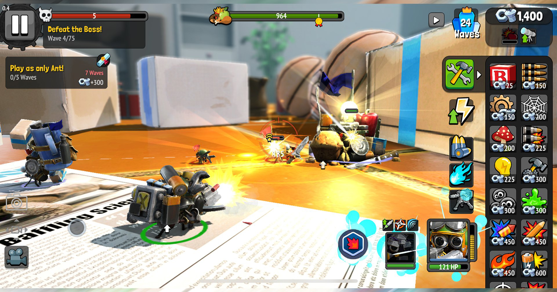 Bug Heroes: Tower Defense – Game thủ thành đề tài sâu bọ cực hấp dẫn mở cửa cho game thủ trải nghiệm