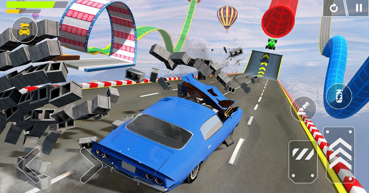 Flying Car Crash: Real Stunts – Game mô phỏng lái xe cho ai thích va chạm