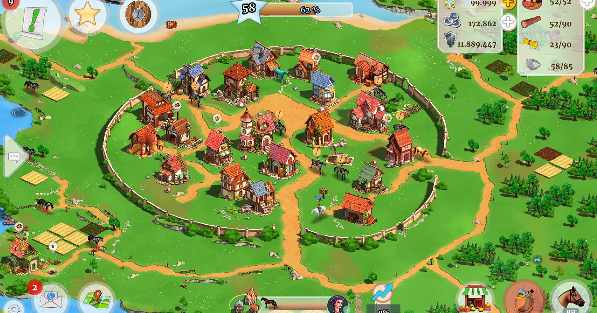 Xây dựng trang trại ngựa rộng lớn với game chiến thuật Horse Village – Wildshade