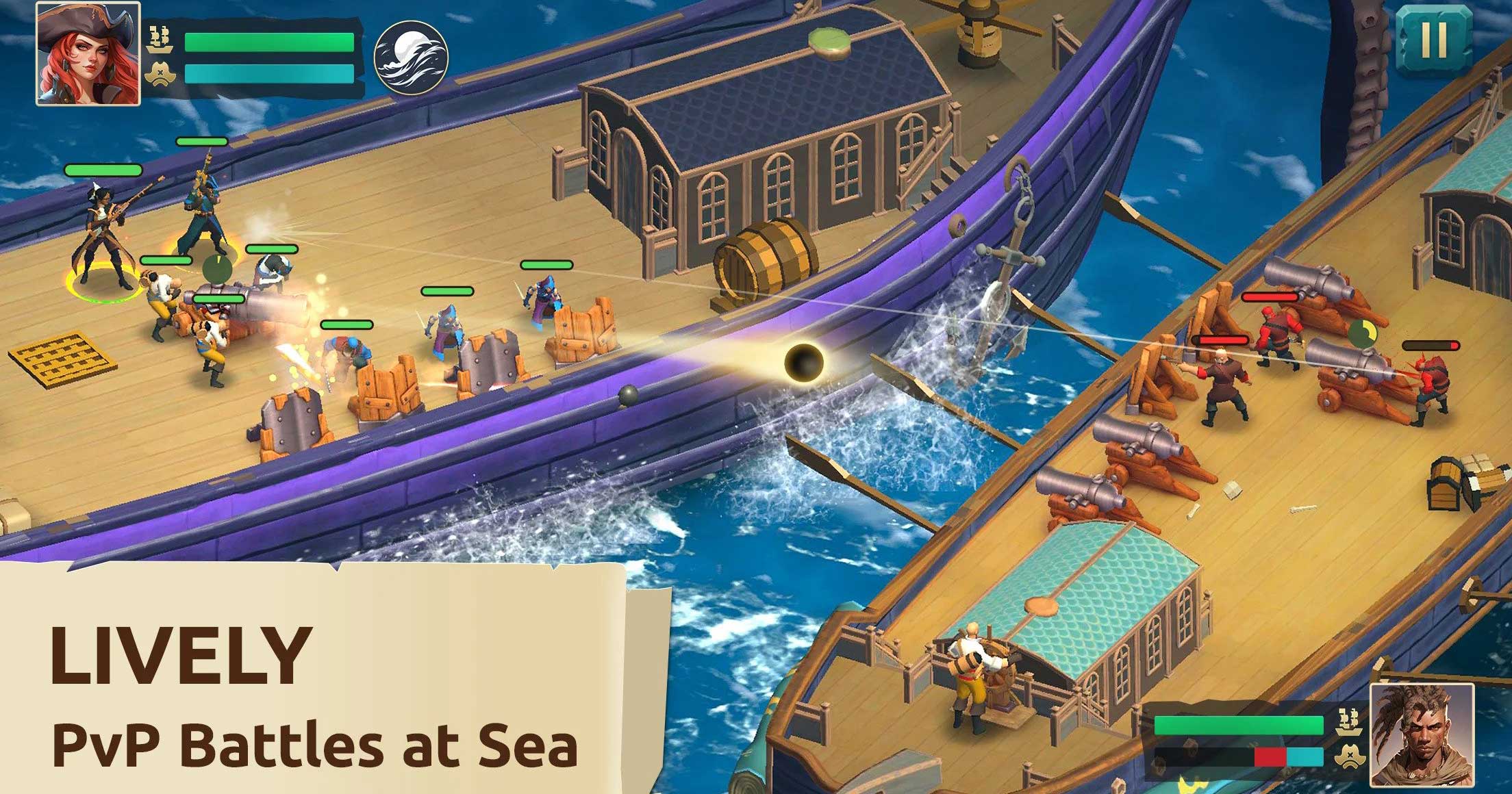 Pirate Ships – Game chiến thuật đề tài hải tặc ngàn người xếp hàng chờ đợi để chơi