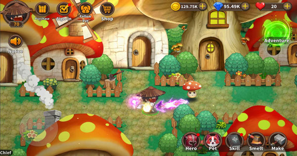 Trở thành Hiệp sĩ bảo vệ Vương Quốc Nấm Lùn trong game nhập vai Mushroom Knight