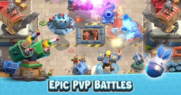 Khởi động tuần mới cùng game thủ thành PvP hấp dẫn Rebel Bots: Epic War PvP Clash