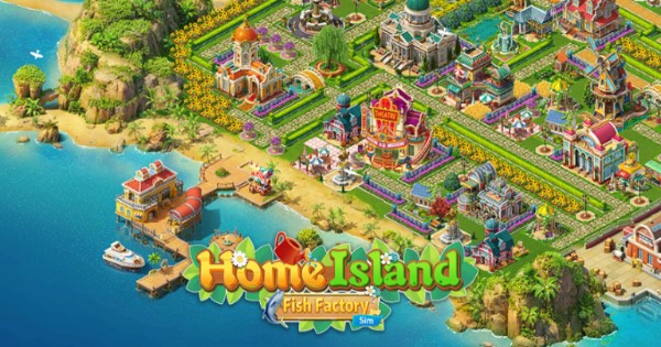 Xây dựng thành phố trong mơ trong game Home Island: Fish Factory Sim