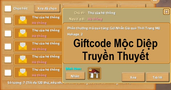 Tổng hợp Giftcode mới nhất của game Mộc Diệp Truyền Thuyết