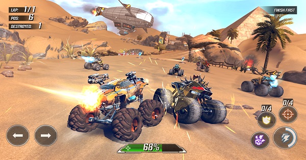 Game đua xe tải RACE: Rocket Arena Car Extreme đạt 50 triệu lượt tải xuống trên Google Play