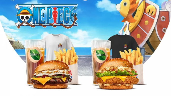 IP One Piece kết hợp với Burger King nhân dịp kỷ niệm 25 năm