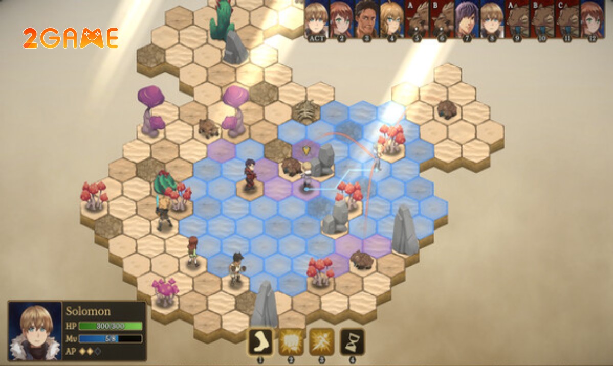 Rebirth of Arcadia có cơ chế chiến đấu quen thuộc của dòng game  nhập vai đánh theo lượt