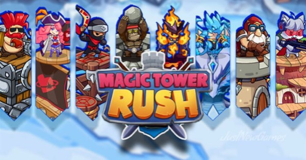 Bảo vệ tòa tháp trong game Magic Tower Rush: Idle defense