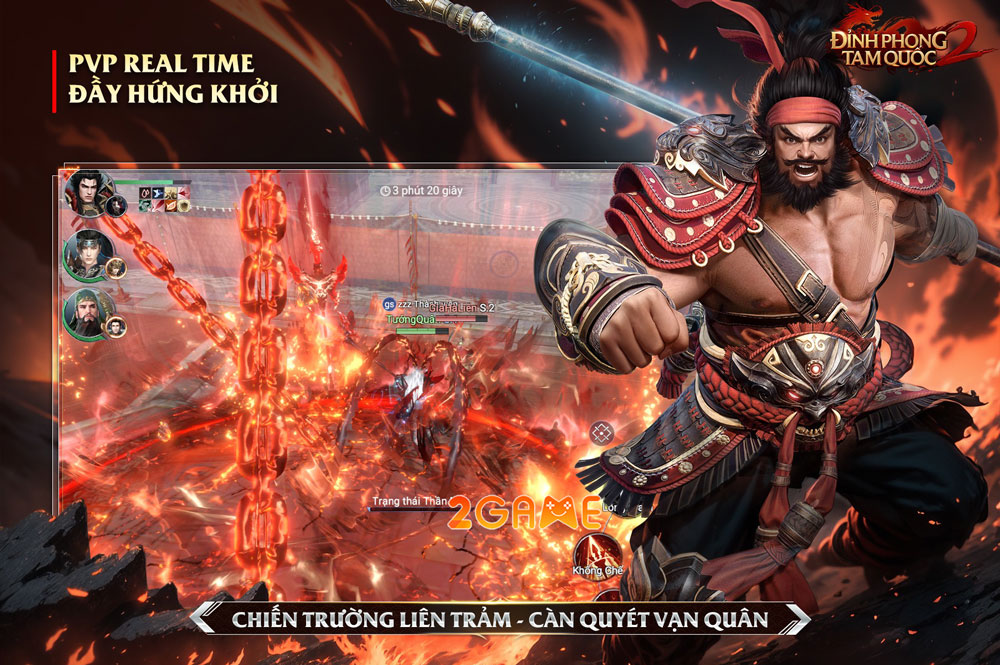 Đấu trường rộng lớn của game Đỉnh Phong 2 - Tân Tam Quốc