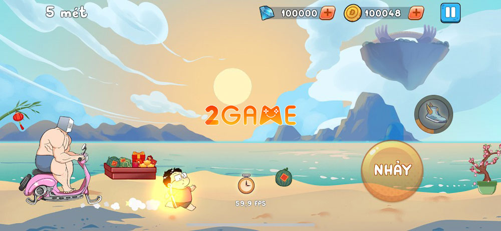 Khung cảnh vui nhộn trong game Chạy Deadline