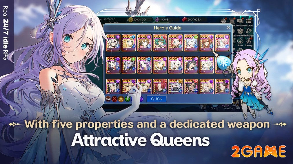 Gặp gỡ các Nữ Hoàng xinh đẹp trong game Queens Legion