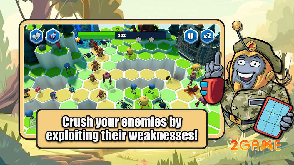 Lối chơi hấp dẫn của game thủ thành Bad Bots Tower Defense