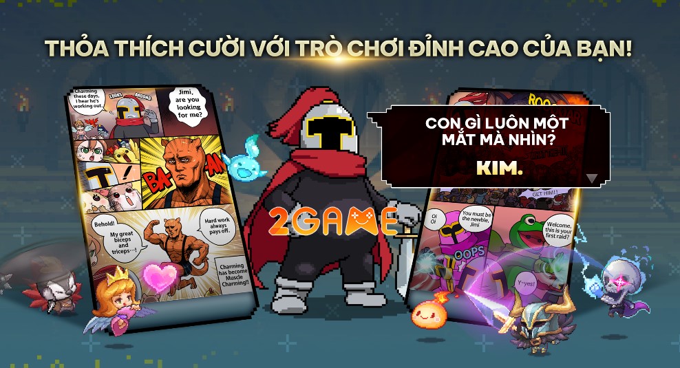 Bắt đầu hành trình cười bể bụng cùng chú Kim trong game nhập vai Heroic Uncle Kim