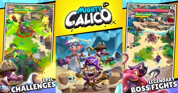 Truy tìm kho báu cùng chú mèo cướp biển trong game nhập vai Mighty Calico