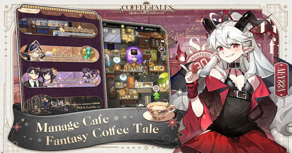 Xây dựng quán cafe theo phong cách riêng của bạn trong game nhập vai Coffee Tales