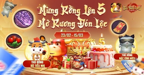 Đón tuổi lên 5, Tân Thiên Long Mobile VNG mở tiệc lớn chiêu đãi game thủ