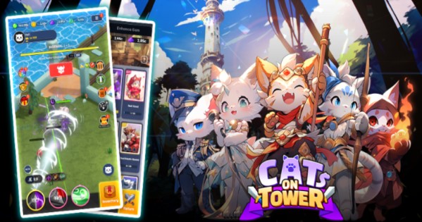 Tower Cat Rising: Idle Cat RPG – Game nhàn rỗi về chú mèo siêu dễ thương