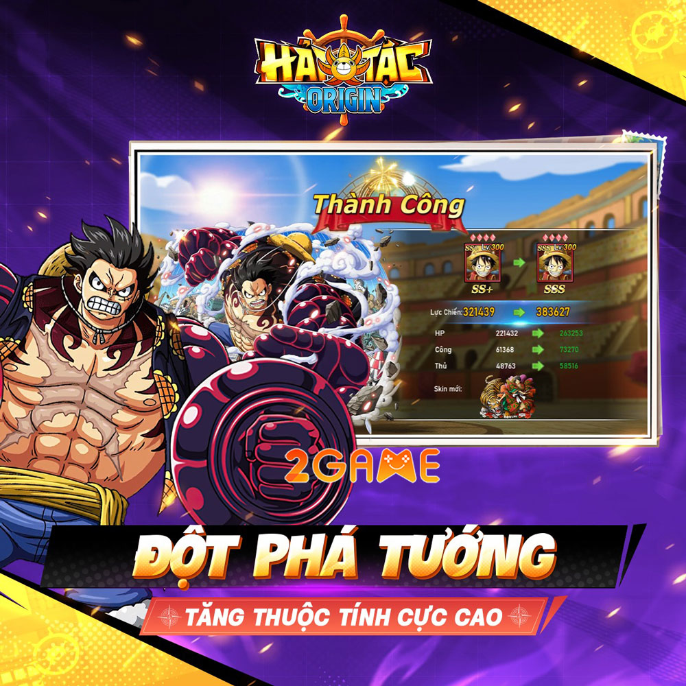 Người chơi có thể đột phá tướng trong game thẻ tướng Hải Tặc Origin