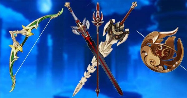 Top 7 vũ khí có thể chế tạo tốt nhất trong game Genshin Impact