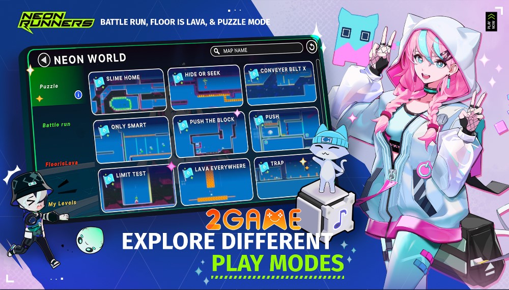 Neon Runners – Game chạy đua theo phong cách màn hình ngang mới lạ Neon-Runners-2