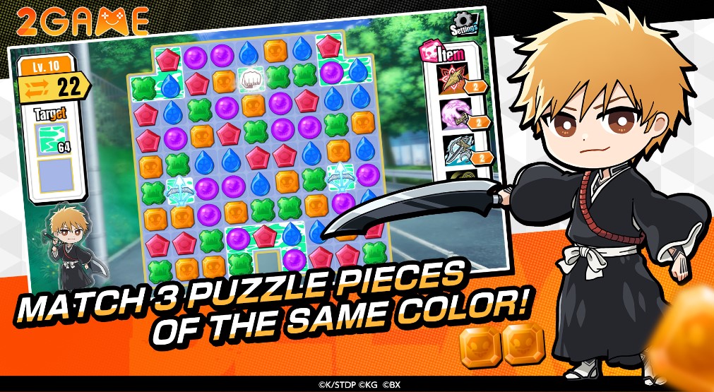 game match-3 BLEACH Soul Puzzle BLEACH-Soul-Puzzle-1