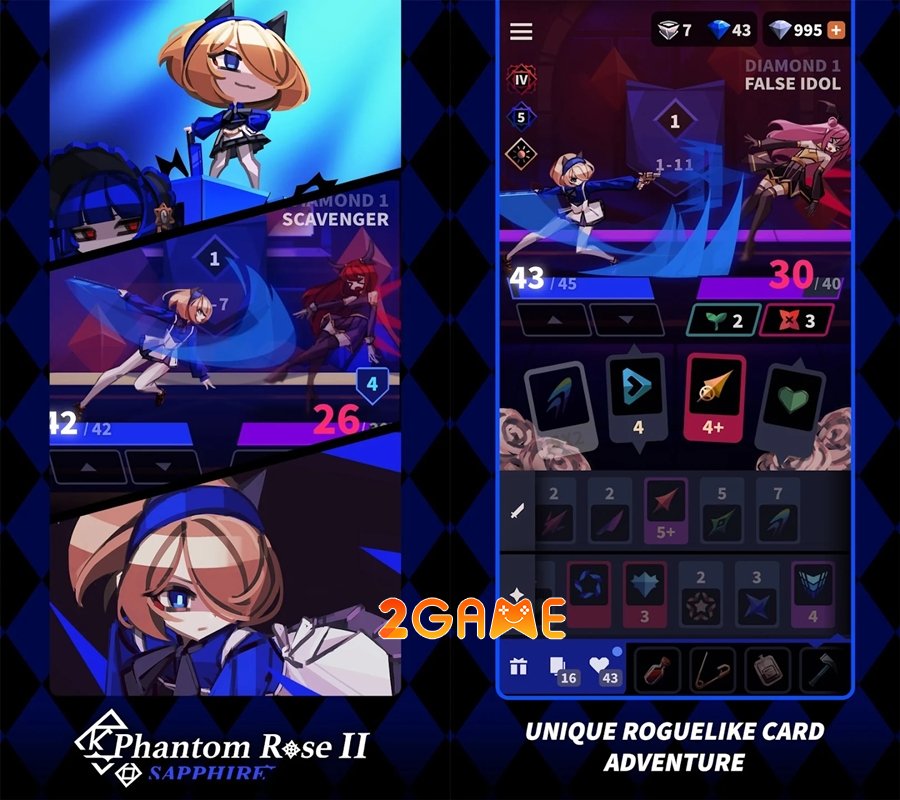 Phantom Rose II Sapphire – Thêm một tựa game chiến thuật thẻ bài roguelike được chuyển thể sang mobile Phantom-rose-ii-1