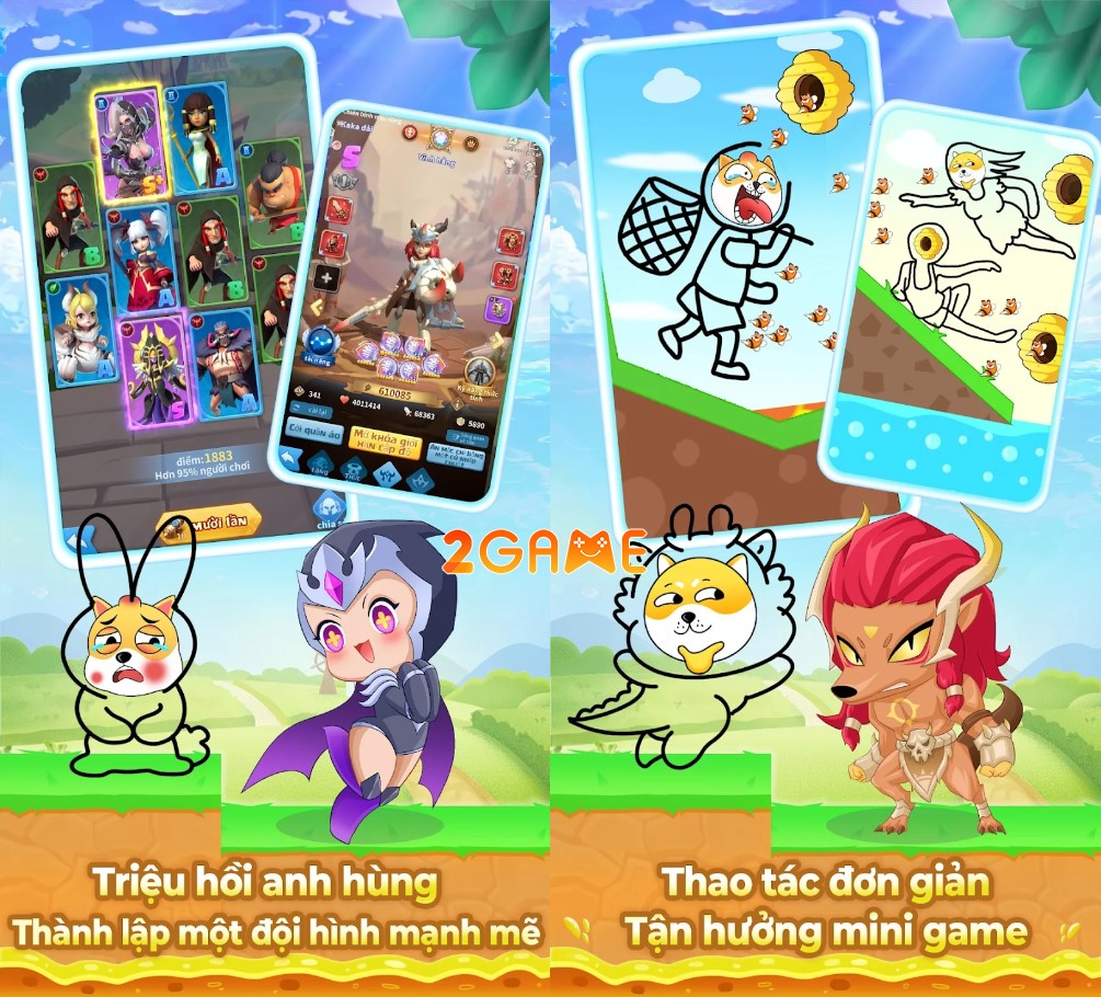 Hero Clash Mini game đơn giản và cực kỳ giải trí 