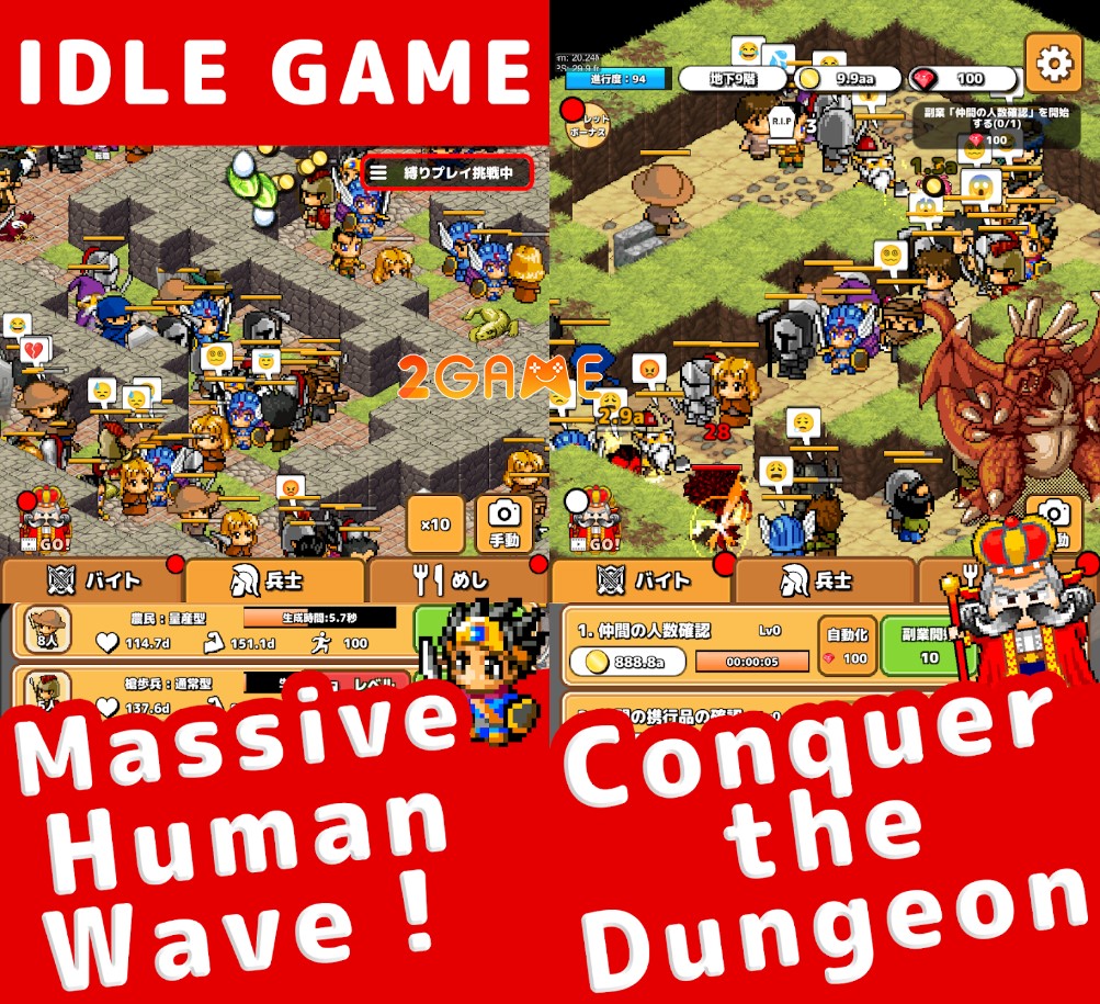 Idle Dungeon Tycoon – Phá đảo hầm ngục cùng tổ đội anh hùng Idle-Dungeon-Tycoon-1