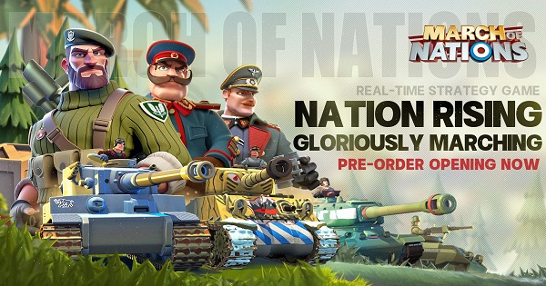 March of Nations – Game mô phỏng chiến thuật quân sự phong cách hoạt hình