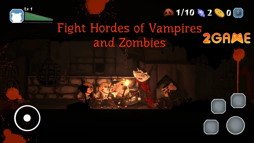 Đại chiến giữa các loài heo trong game Pigs Wars: Vampire Blood Moon