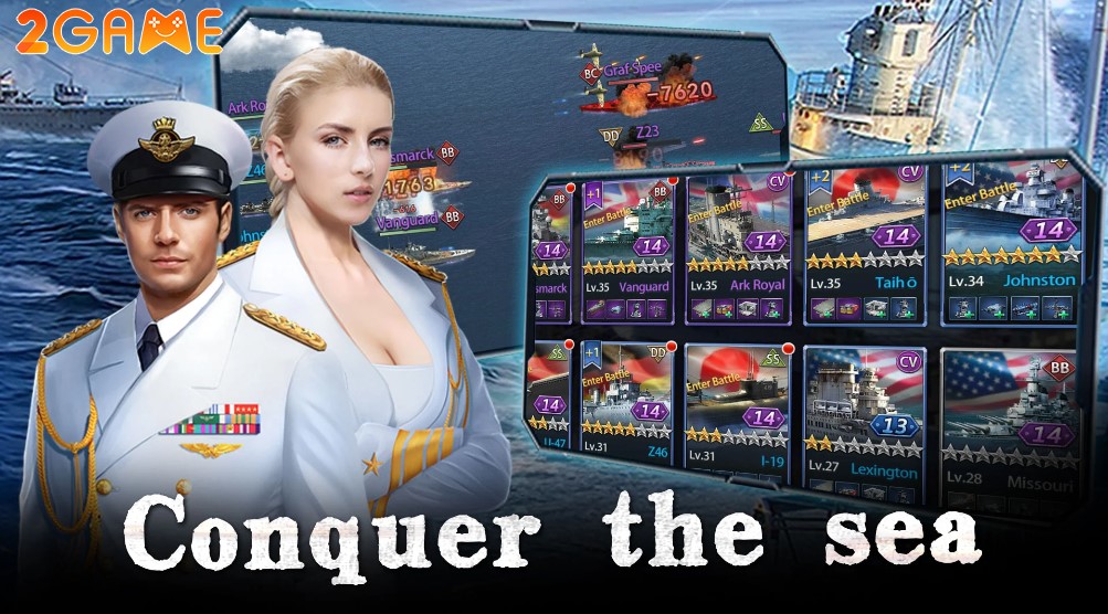 Khám phá các tàu chiến nổi tiếng Ocean Odyssey: Fleet Conquest