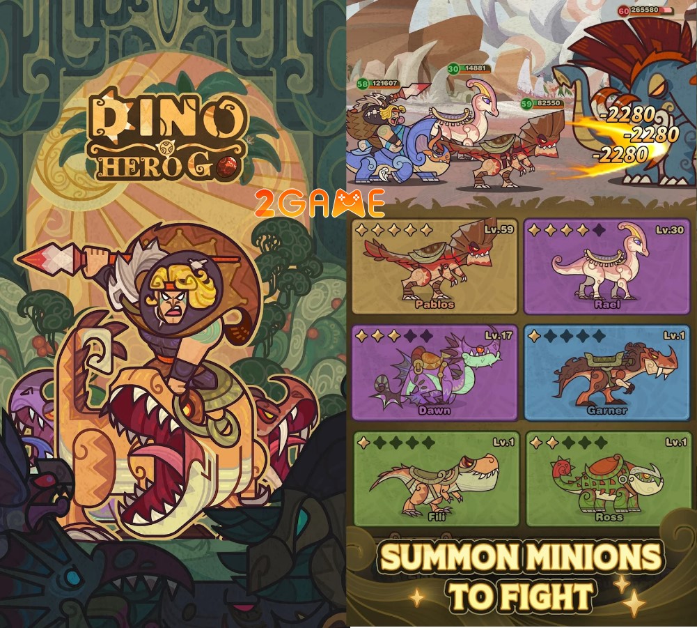 game mở rương Dino Hero Go