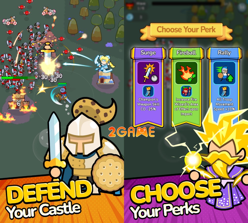 game thủ thành chiến thuật Clash & Crumble: Tower Defense