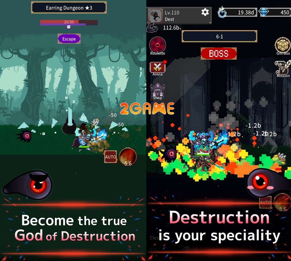 game nhập vai nhàn rỗi AFK God of Destruction IdleRPG