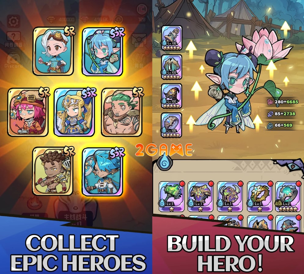 game nhập vai match-3 Match Battle: Heroes Rise