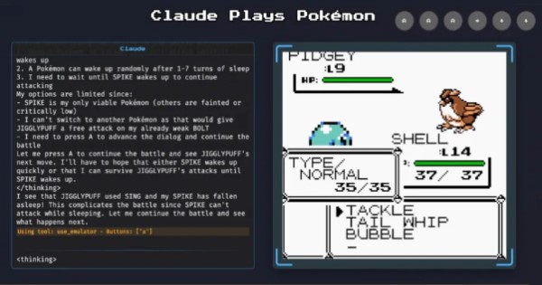 AI Claude chơi game Pokemon Red trên Livestream khiến hàng ngàn người hâm mộ thích thú