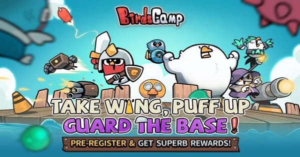 Birds Camp – Game phòng thủ tháp kết hợp xây dựng bộ bài thiết kế dễ thương