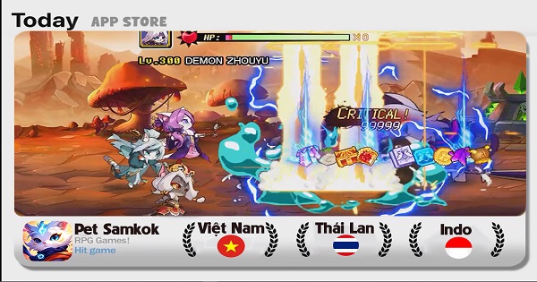 Pet Samkok – Báo Thủ 3Q đại thắng BXH game Đông Nam Á