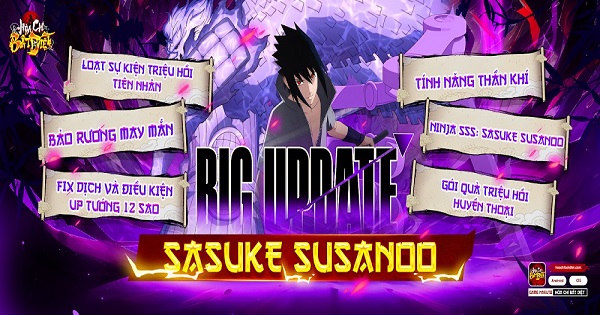 Big Update hoành tráng – Hỏa Chí Bất Diệt công phá tháng 5 với Madara, Sasuke, Thần Khí cực gắt!
