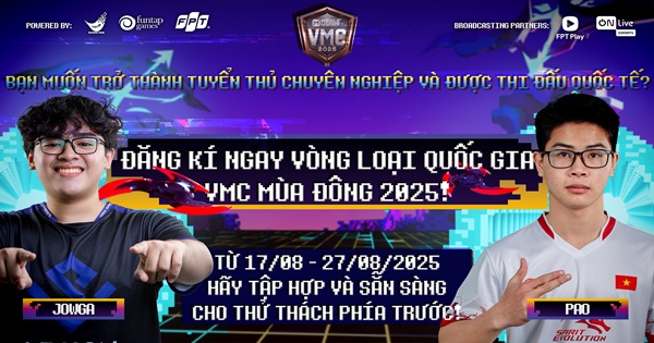 VMC WINTER 2025 – Giải vô địch thể thao điện tử quốc gia VietNam MLBB Championship Winter 2025 chính thức khai màn