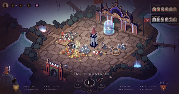 Trở Thành Thánh Nhân kết hợp hài hoà giữa chiến thuật thời gian thực và roguelike