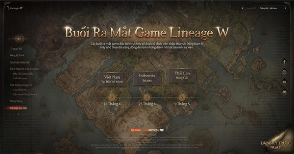 Lineage W chơi lớn với 3 showcase liên tiếp, xác định SEA là thị trường ưu tiên