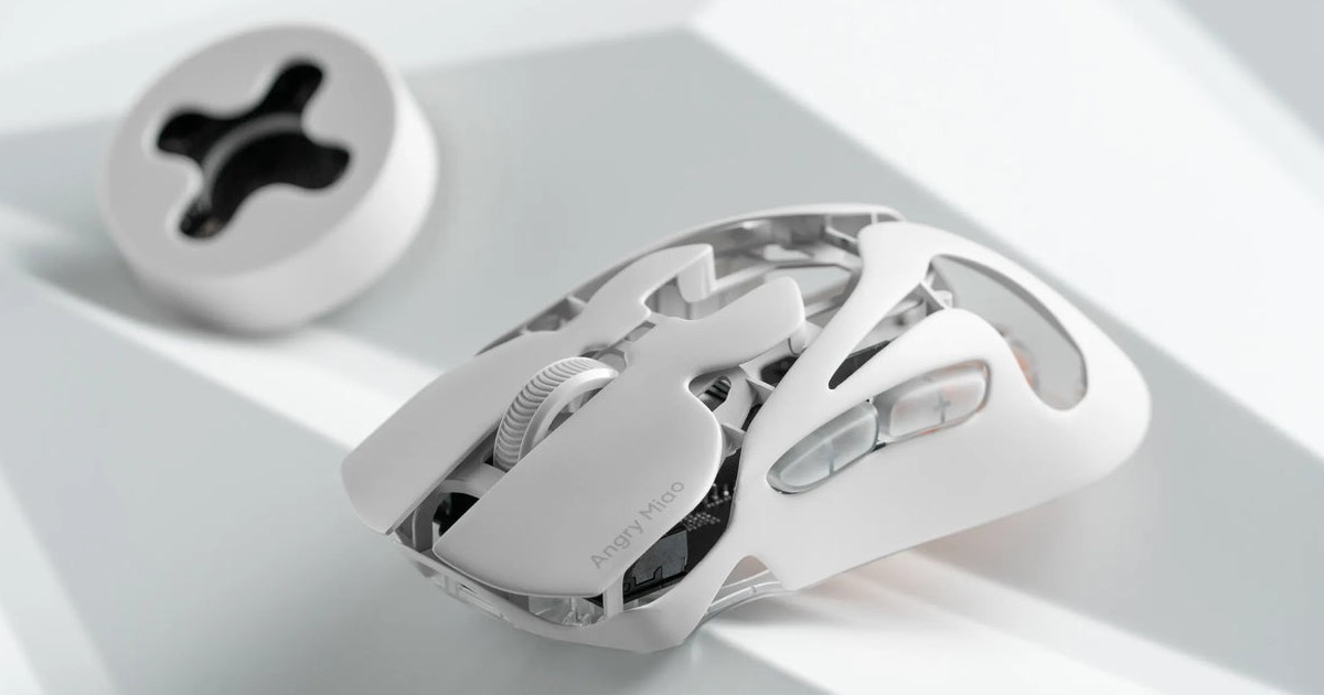 AngryMiao AM Infinity.97: Chuột gaming siêu nhẹ với thiết kế sci-fi độc đáo, đủ sức cạnh tranh Razer và Logitech
