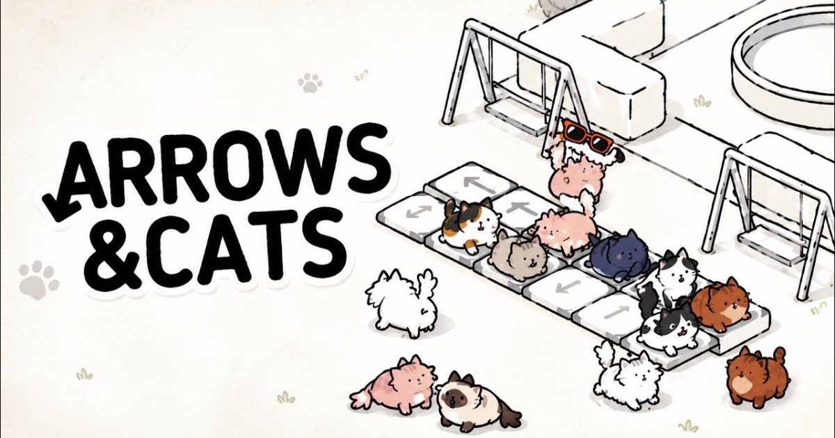 Arrows & Cats: Rescue Puzzle – Giải đố cứu mèo, xây dựng ngôi làng nhỏ cực chill