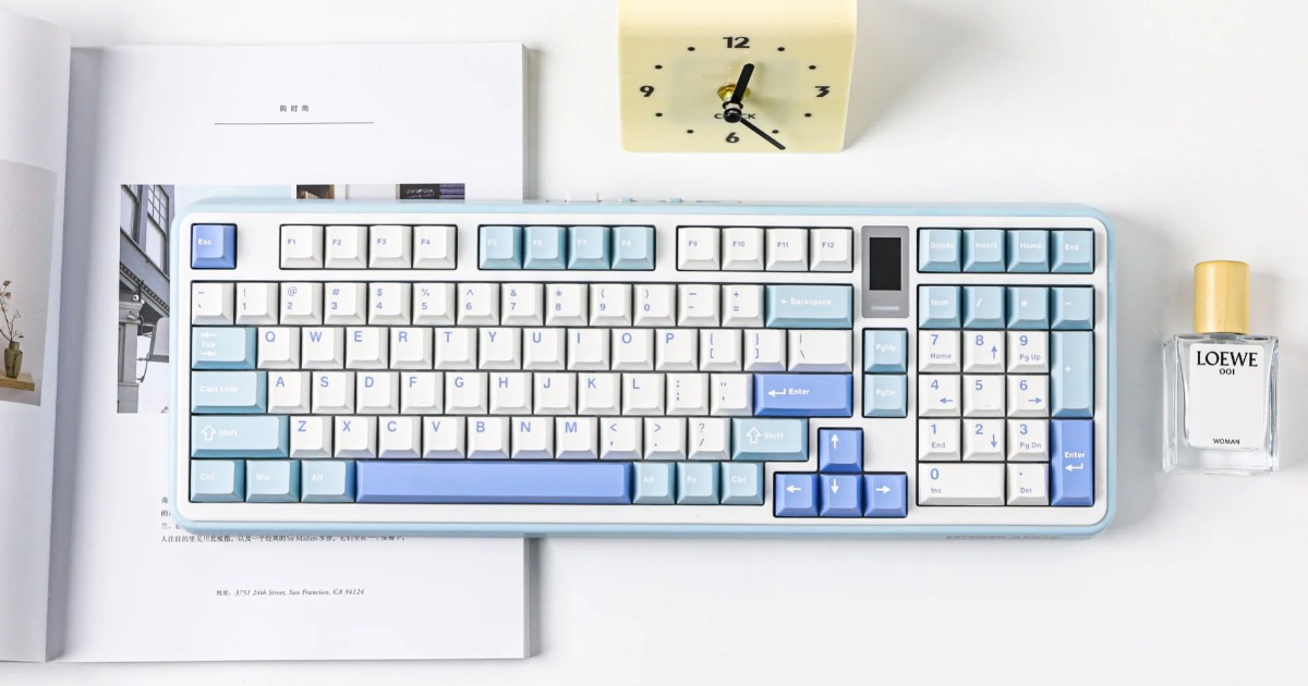 MechLand Vibe99 – Bàn phím cơ giá rẻ có màn hình TFT, switch hot-swap và kết nối không dây