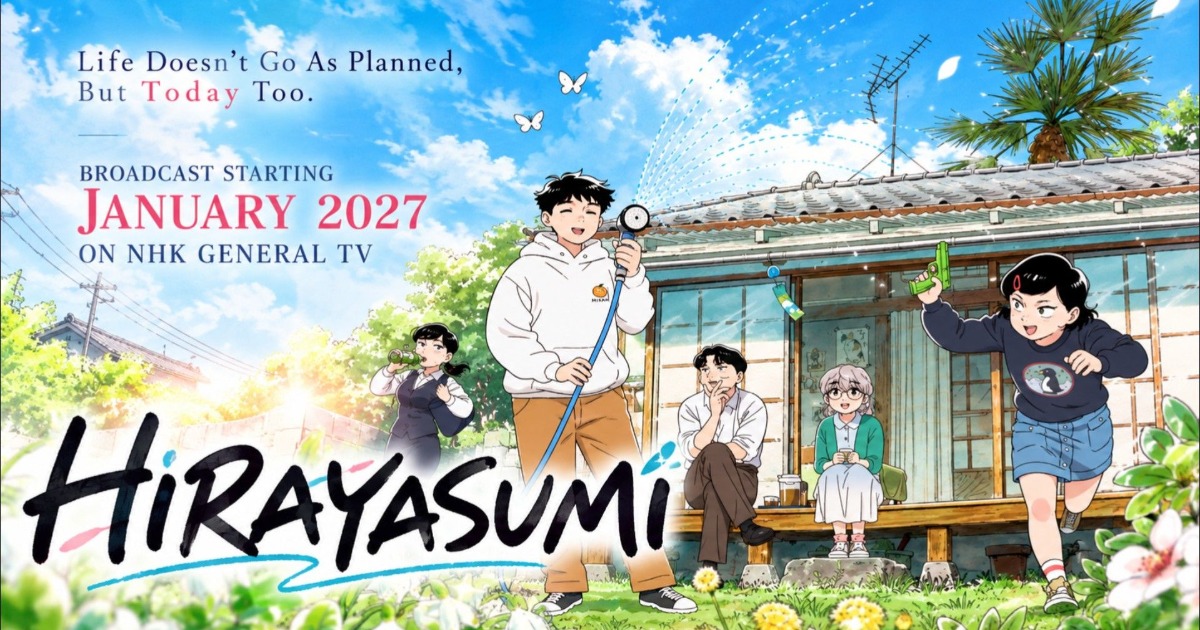 Hirayasumi hé lộ trailer, anime chính thức ra mắt năm 2027