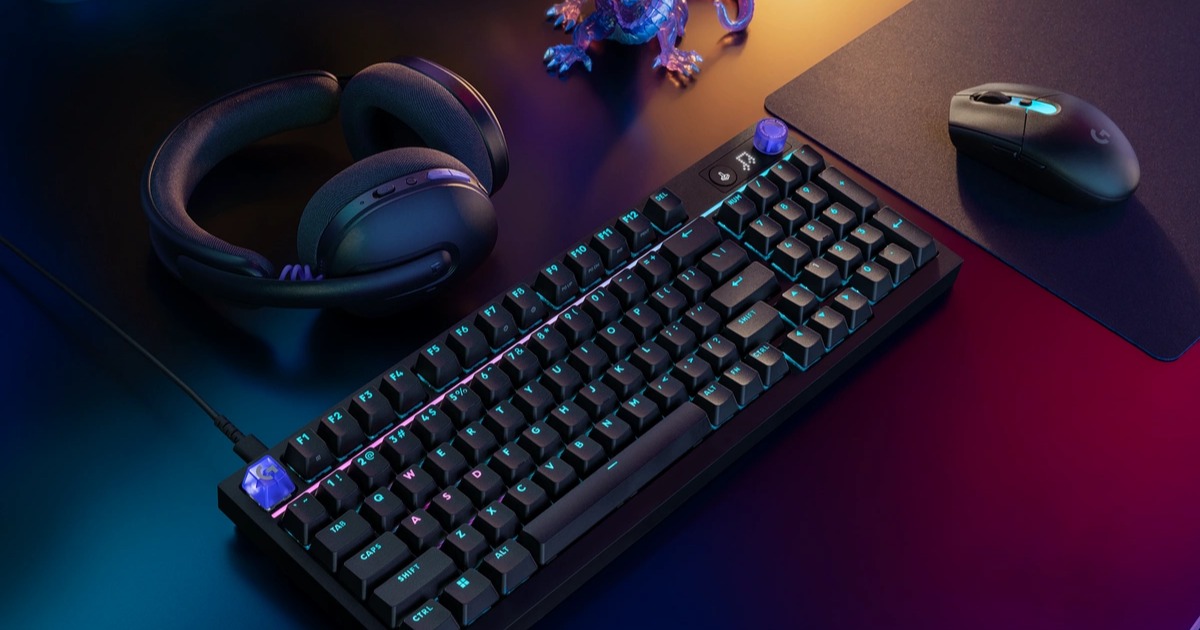 Logitech G316 X – Bàn phím cơ gaming có màn hình tích hợp, switch hot-swap và polling rate 8KHz