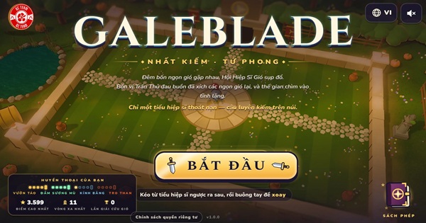 GALEBLADE – Một ngón tay đủ sức “tháo xích” tựa game roguelite tuyệt đẹp